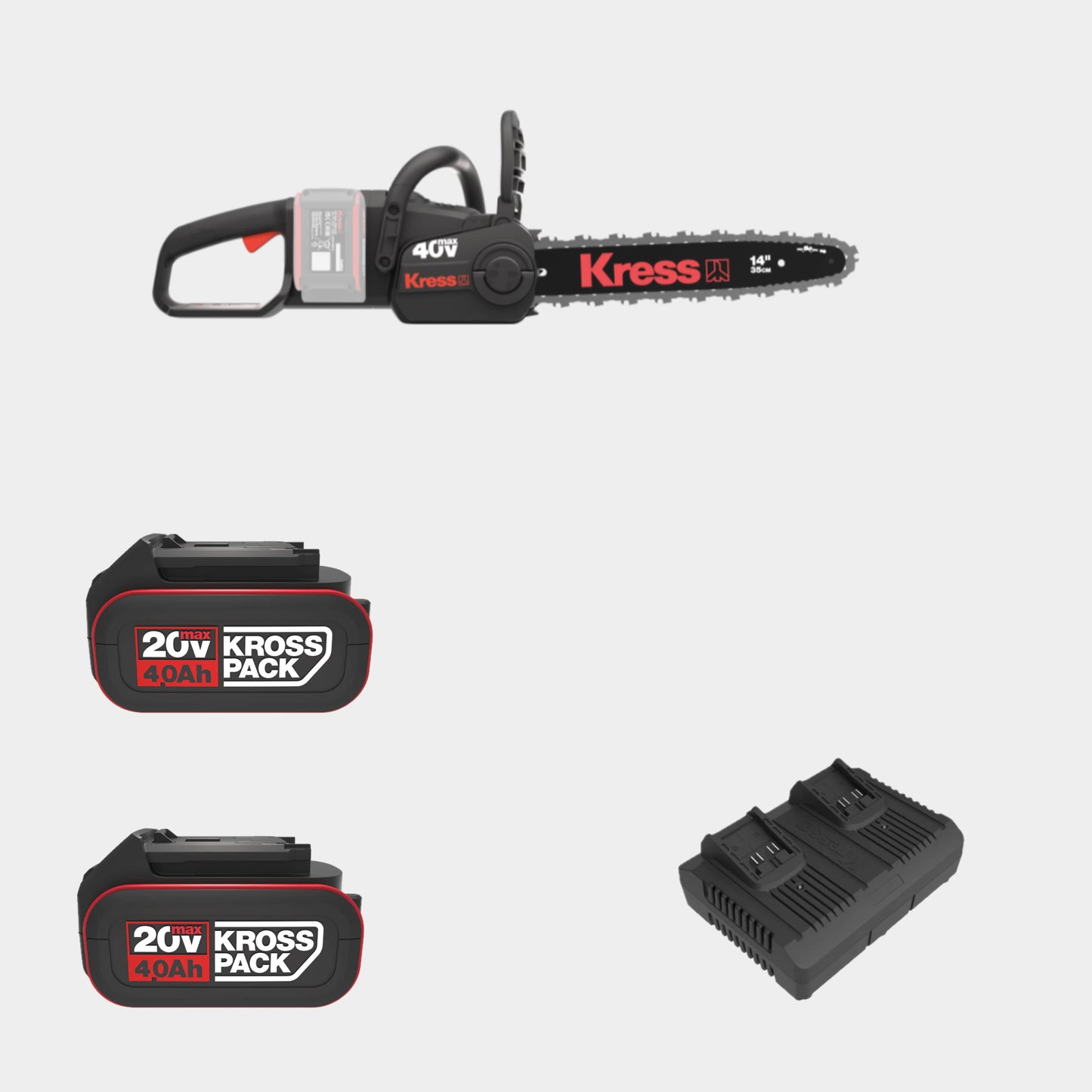 Kress 40 V 35 cm brushless chainsaw — tool only