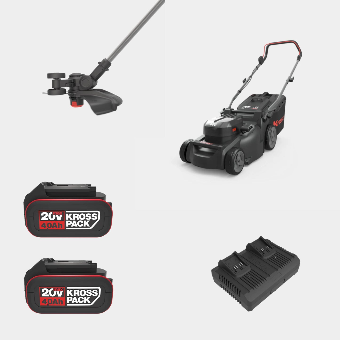 Kress 40V 37 cm Cordless Brushless Push Lawn mower
