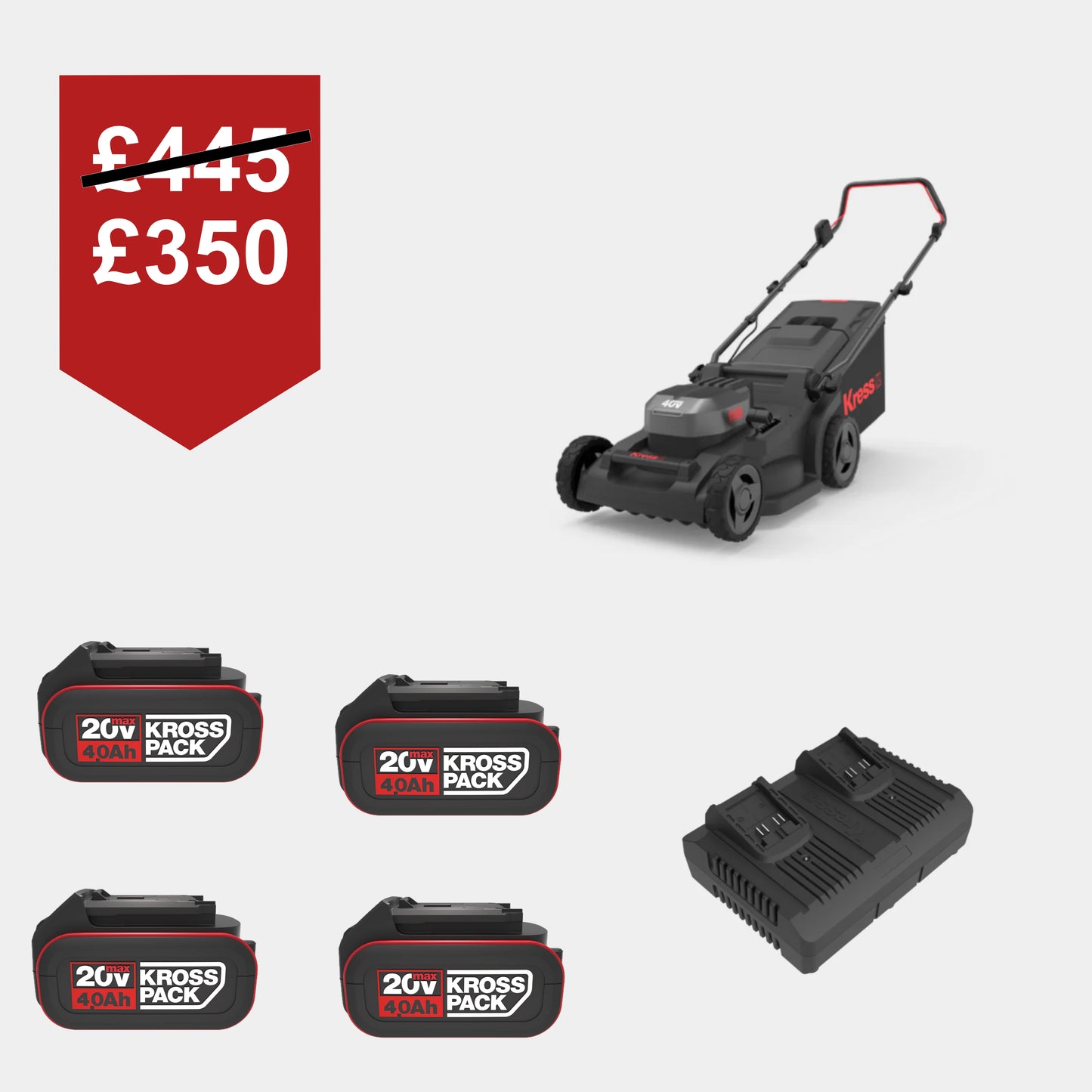Ideal for small gardens up to 800 m².
Brushless motor for efficient, quiet performance.
Grass collection bag and mulching options for versatile mowing.
KrossPack battery system compatible with all Kress 20 V and 40 V tools.
Lightweight design for easy manoeuvring.
Eco-friendly, zero-emission cordless lawn mower.
Adjustable cutting height for a precise finish.
Affordable cordless mower with high performance.
Kress KG748E.9 mower for clean and efficient lawn care