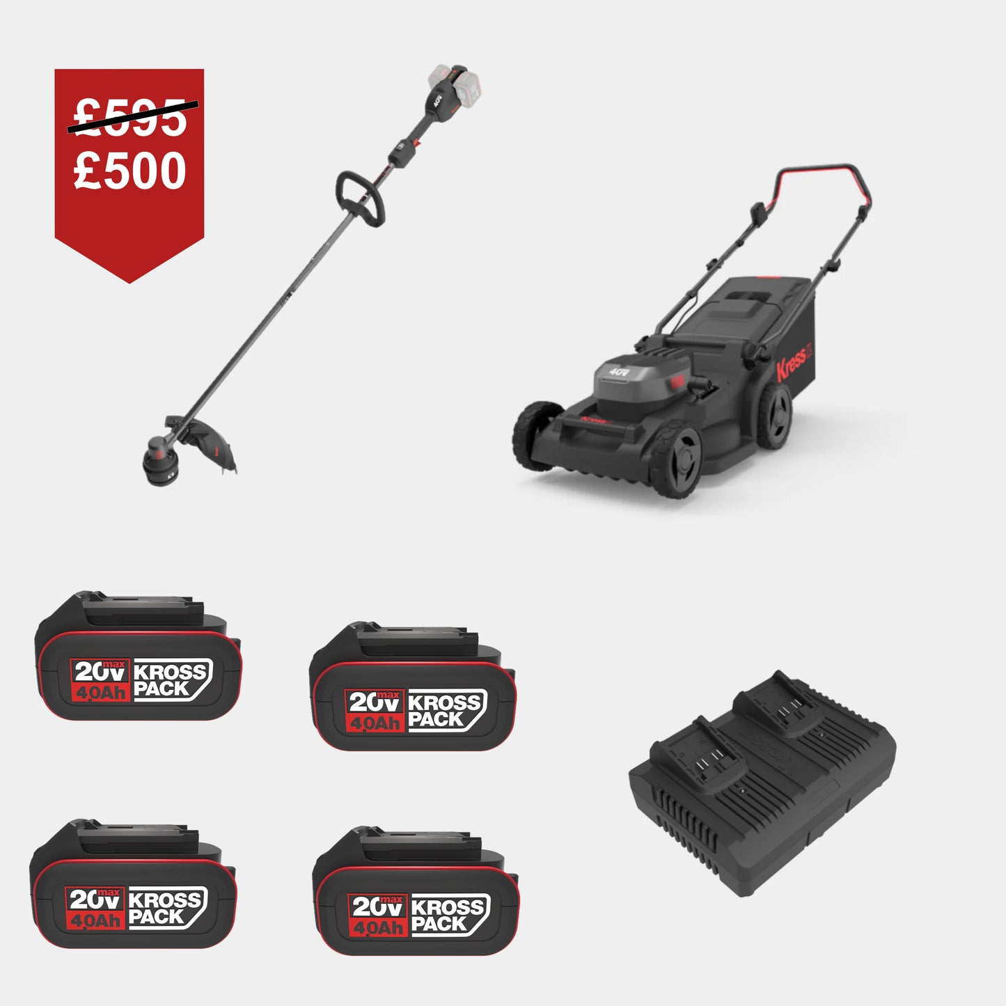 Ideal for small gardens up to 800 m².
Brushless motor for efficient, quiet performance.
Grass collection bag and mulching options for versatile mowing.
KrossPack battery system compatible with all Kress 20 V and 40 V tools.
Lightweight design for easy manoeuvring.
Eco-friendly, zero-emission cordless lawn mower.
Adjustable cutting height for a precise finish.
Affordable cordless mower with high performance.
Kress KG748E.9 mower for clean and efficient lawn care