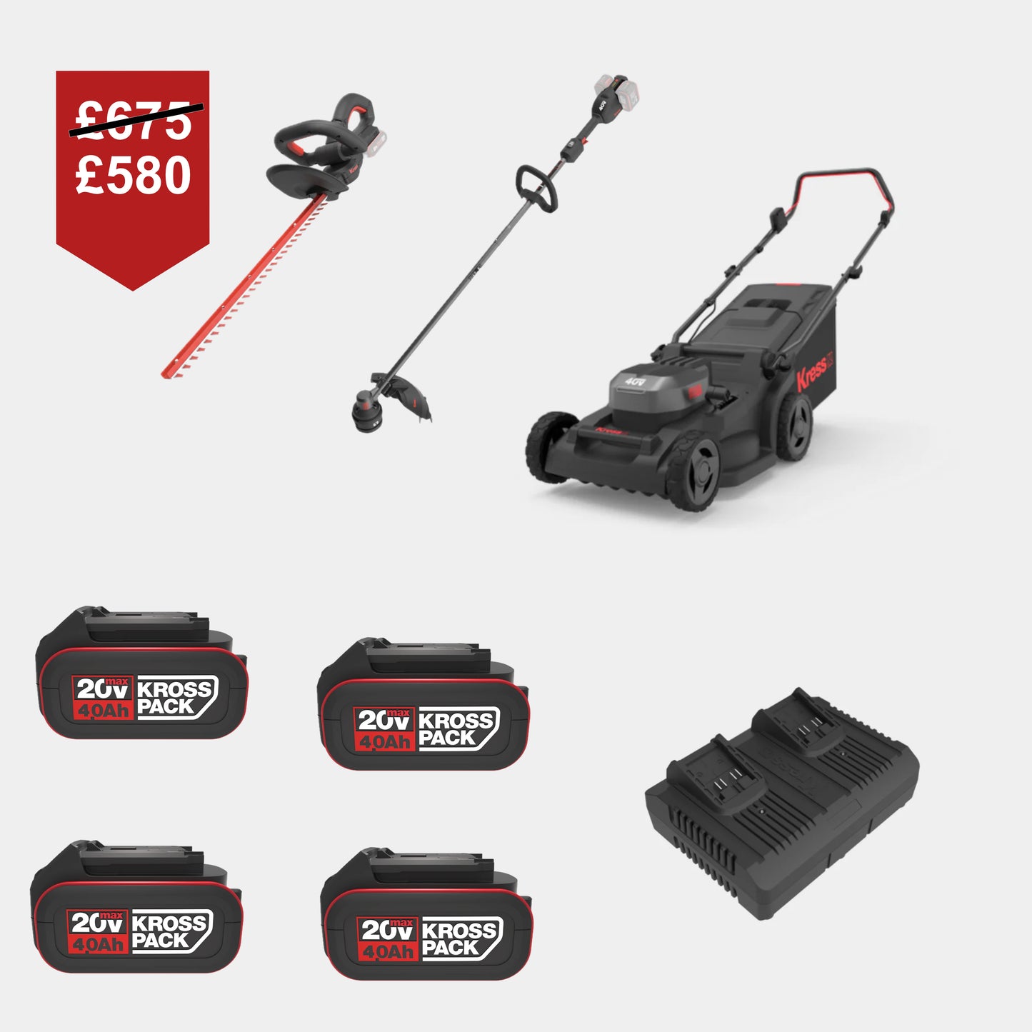 Ideal for small gardens up to 800 m².
Brushless motor for efficient, quiet performance.
Grass collection bag and mulching options for versatile mowing.
KrossPack battery system compatible with all Kress 20 V and 40 V tools.
Lightweight design for easy manoeuvring.
Eco-friendly, zero-emission cordless lawn mower.
Adjustable cutting height for a precise finish.
Affordable cordless mower with high performance.
Kress KG748E.9 mower for clean and efficient lawn care