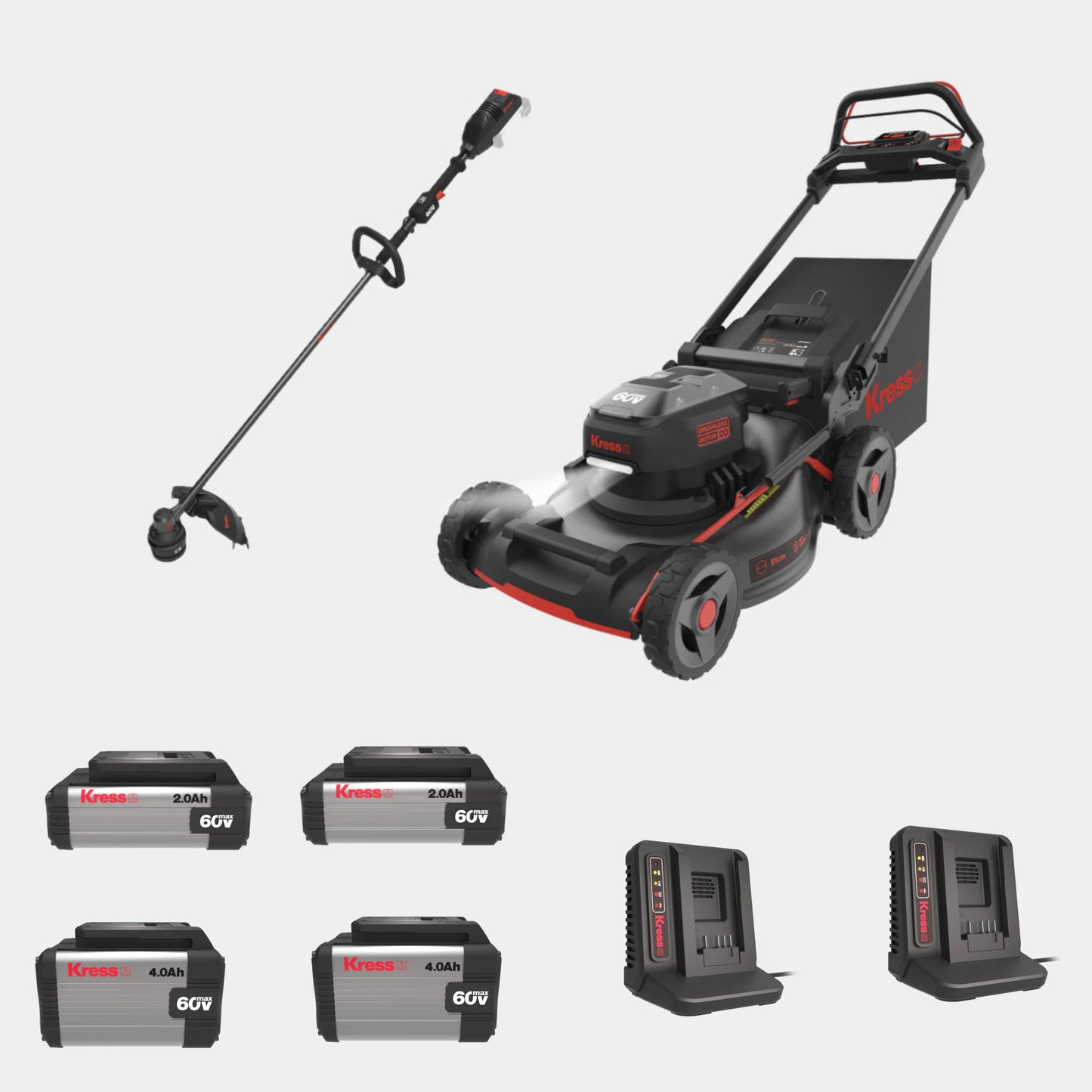 Kress 60 V 51 cm brushless self-propelled lawn mower