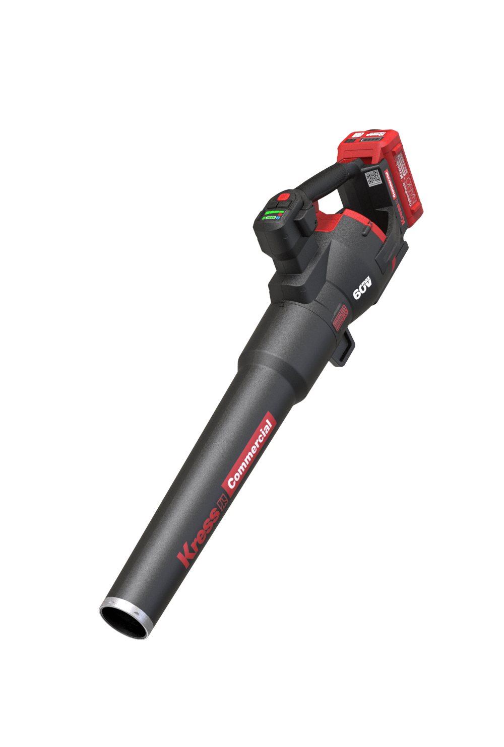 Commercial-grade 60 V handheld leaf blower