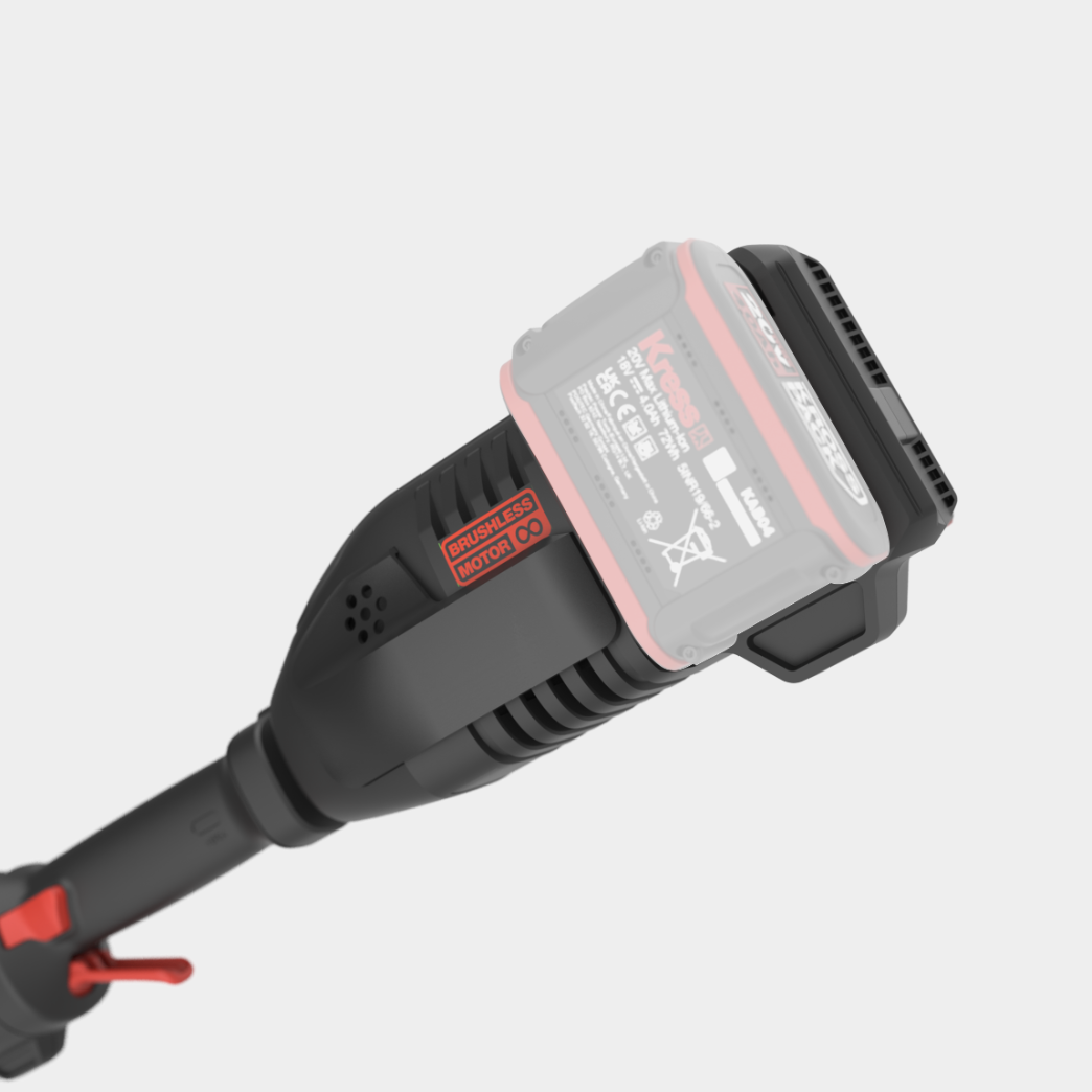 Kress 40 V 38 cm cordless brushless attachment-capable grass trimmer/brush cutter