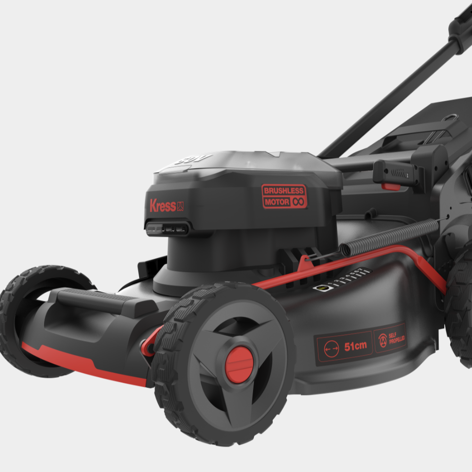 Kress 60V 51cm Brushless Self-Propelled Lawn Mower – Maximum Coverage with Less Effort