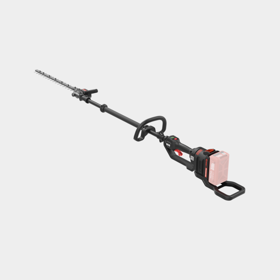 Kress Commercial 60V 55cm Short Shaft Articulating (145°) Pole Hedge Trimmer