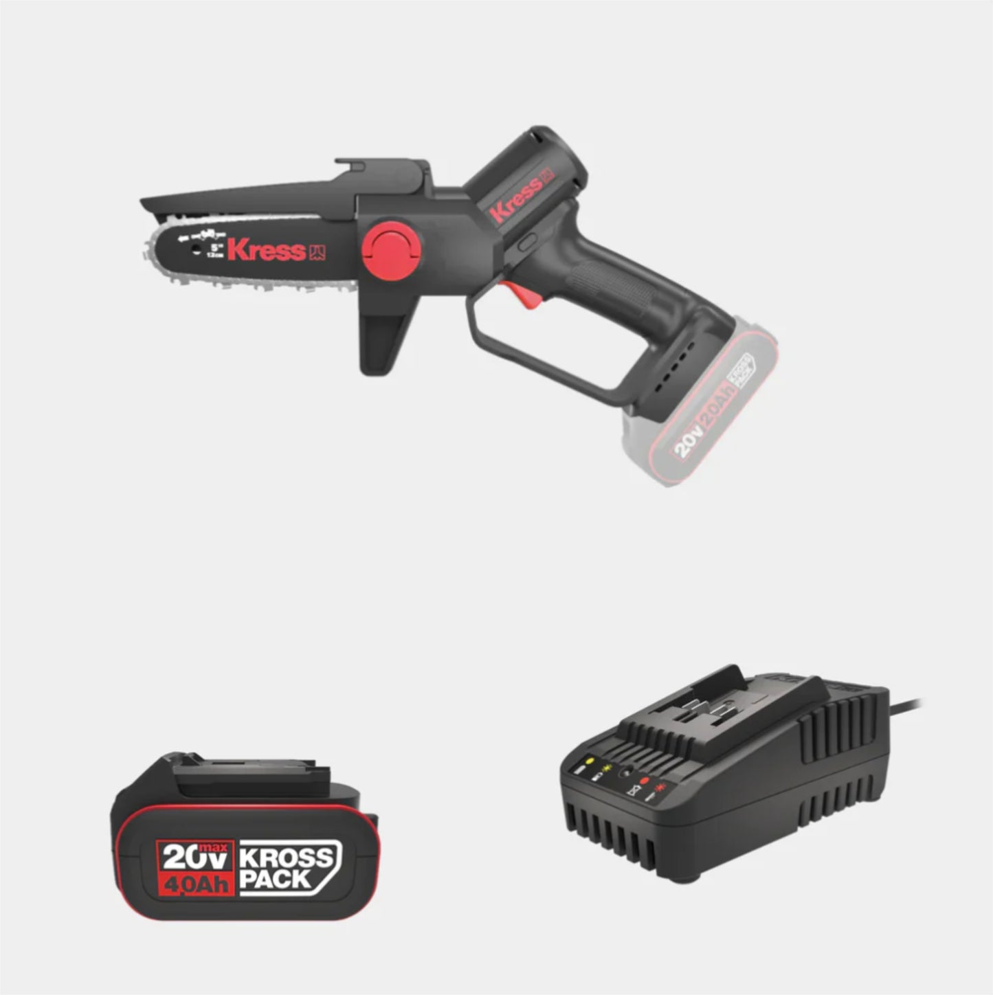 Kress 20 V 12 cm one-hand chainsaw