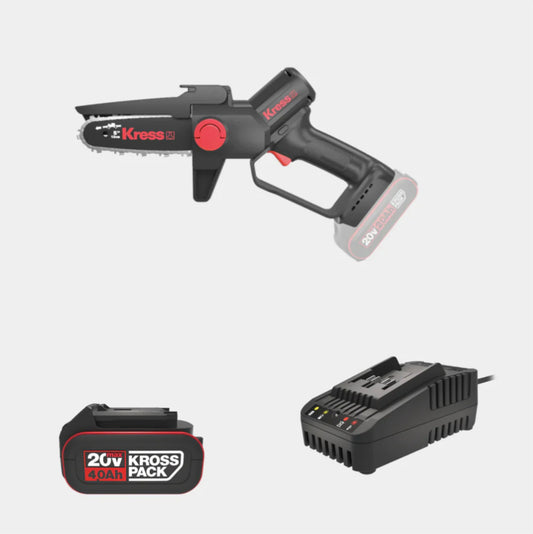 Kress 20 V 12 cm one-hand chainsaw KIT