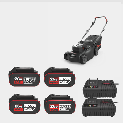 Kress 40V 37 cm Cordless Brushless Push Lawn mower