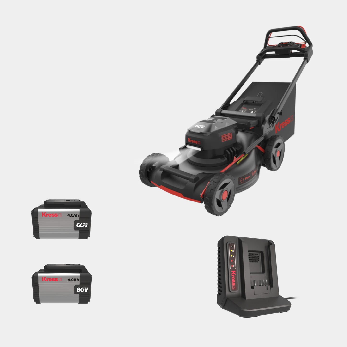 Kress 60 V 51 cm brushless self-propelled lawn mower