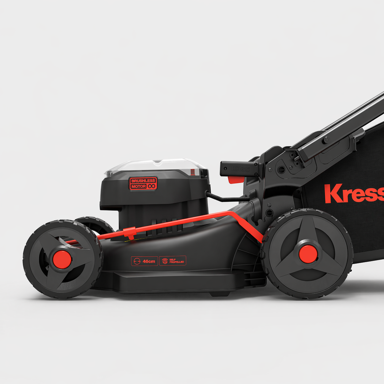 Kress 60V 46cm Self-Propelled Lawn Mower – Powerful, Effortless Cutting for Medium to Large Gardens