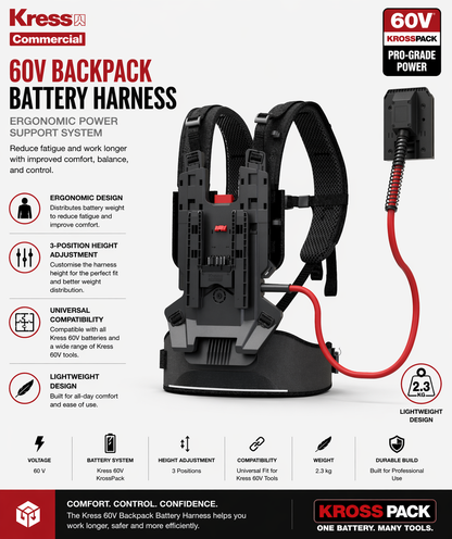 Kress 60v backpack battery harness