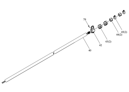 Parts Kress Commercial-grade 60 V brush cutter KC111.9
