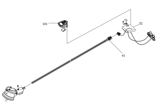 Parts Kress Commercial-grade 60 V brush cutter KC111.9