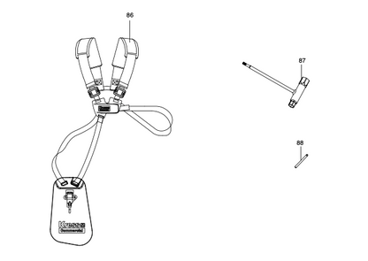 Parts Kress Commercial-grade 60 V brush cutter KC170.9