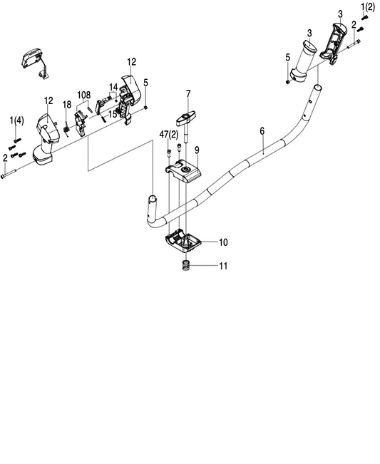 Parts Kress Commercial-grade 60 V brush cutter KC170.9