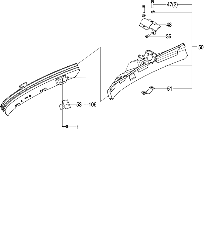 Parts Kress Commercial-grade 60 V brush cutter KC170.9