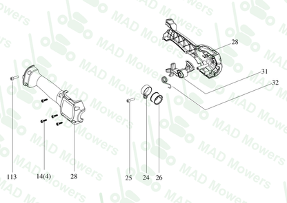 Parts Commercial-grade 60 V pole hedge trimmer KC241.9
