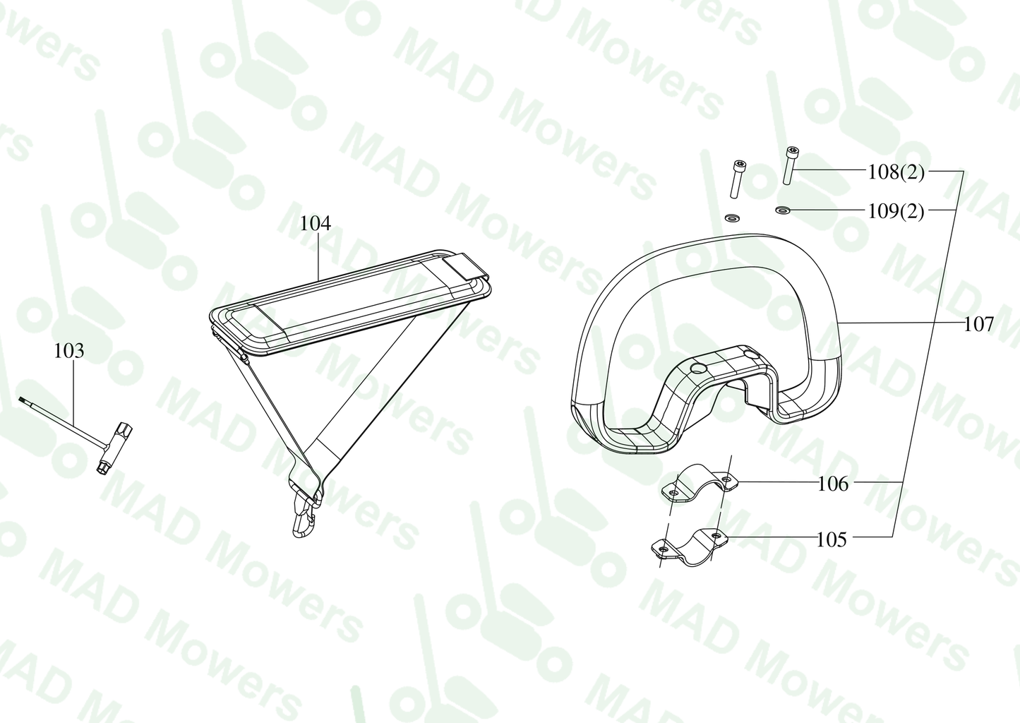 Parts Commercial-grade 60 V pole hedge trimmer KC241.9