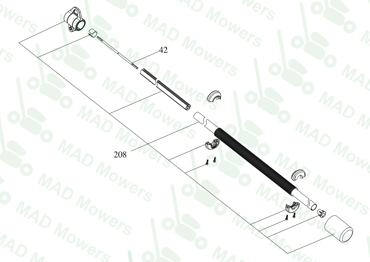 Parts Commercial-grade 60 V pole hedge trimmer KC270.9