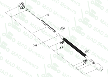 Parts Commercial-grade 60 V pole hedge trimmer KC270.9