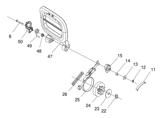 Parts Commercial-grade 60 V chainsaw KC300.9