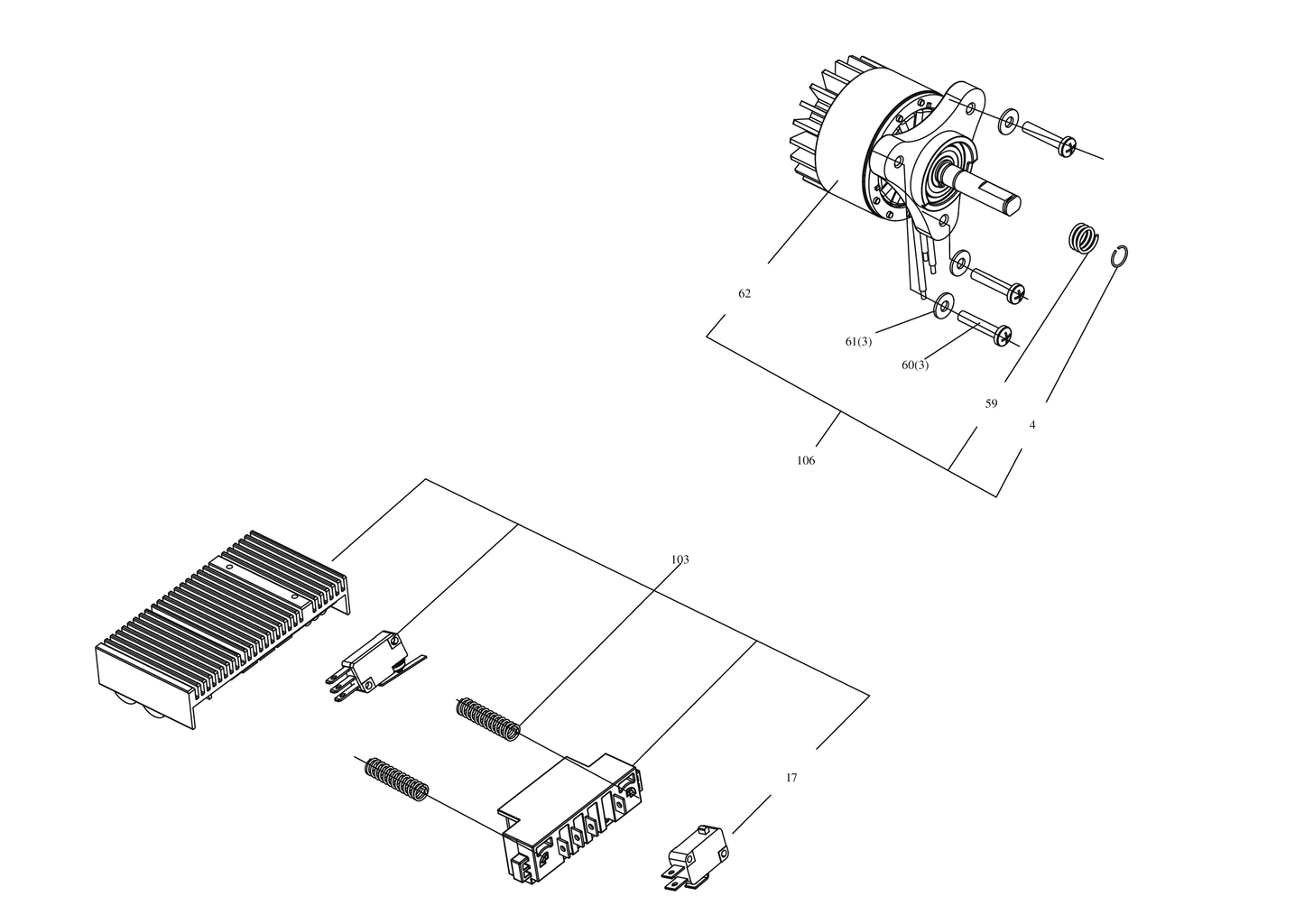 Parts Commercial-grade 60 V chainsaw KC300.9