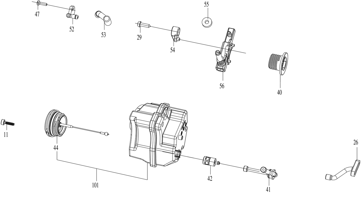 Parts Commercial-grade 60 V top-handle chainsaw KC320.9