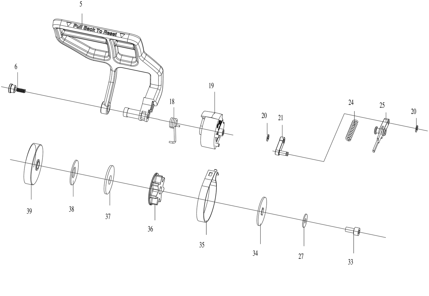 Parts Commercial-grade 60 V top-handle chainsaw KC320.9