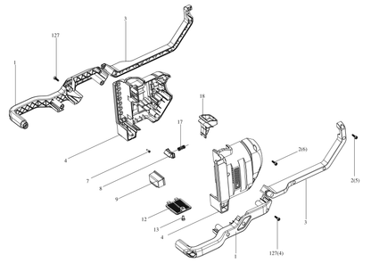 Parts Kress Commercial-grade 60 V pole saw KC330.9