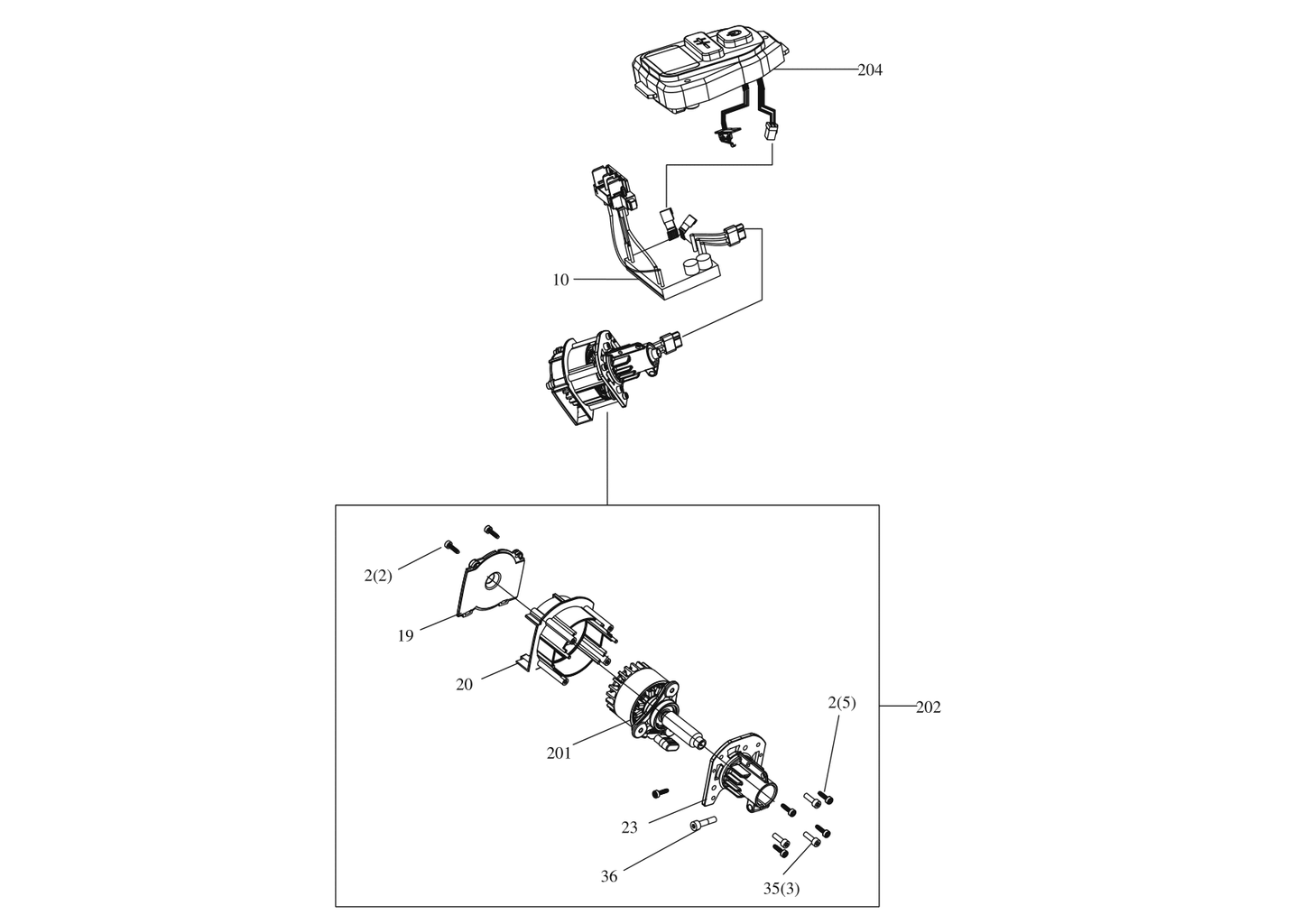Parts Kress Commercial-grade 60 V pole saw KC330.9