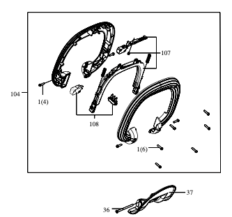 Parts 40 V hedge trimmer KG285.9
