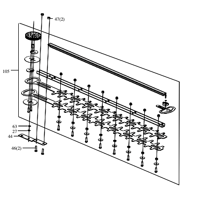 Parts 40 V hedge trimmer KG285.9