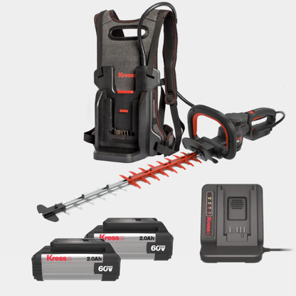 Kress 60 V 67 cm cordless brushless backpack hedge trimmer - tool only